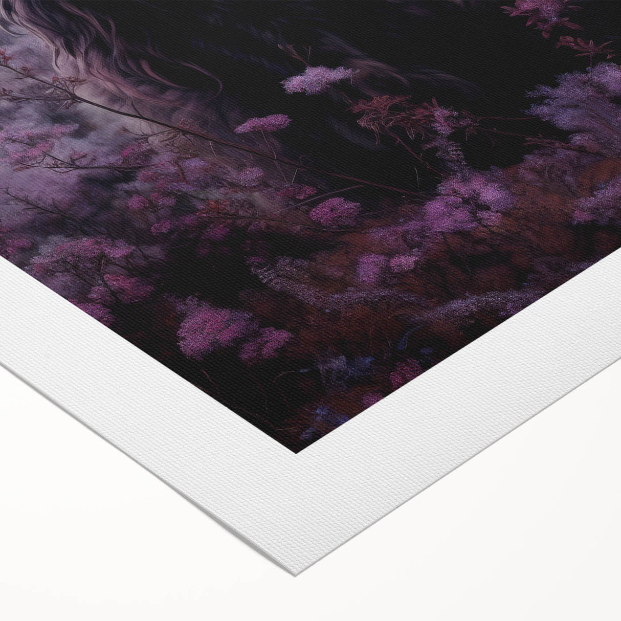 Colorful rolled canvas featuring a detailed illustration of a cow in a natural setting, perfect for adding a touch of wildlife decor to any room.