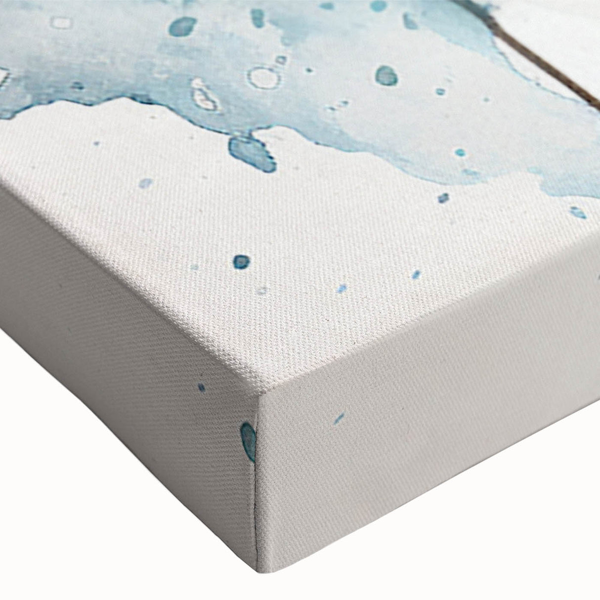 Close-up of a vibrant cow-themed wall art canvas design, showcasing intricate details and colors, perfect for animal lovers and home decor enthusiasts.