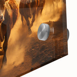 Close-up of a vibrant acrylic wall art piece featuring a detailed cow design, showcasing its textured surface and rich colors, perfect for animal lovers and home decor enthusiasts.