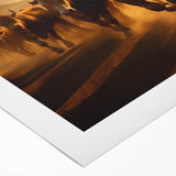 Colorful rolled canvas showcasing a vibrant cow design as part of a wildlife wall art collection, perfect for animal lovers and home decor enthusiasts.