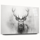 Elegant acrylic wall art showcasing a side view of a deer design from a wildlife collection, perfect for nature lovers and home decor enthusiasts. The vibrant colors and intricate details highlight the beauty of wildlife, making it an ideal addition to any living space.