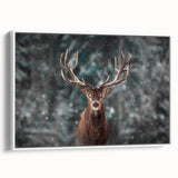 Framed wall art showcasing a serene deer design in a natural setting, featuring soft colors and intricate details, perfect for enhancing home decor and wildlife themes.