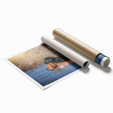 Rolled print showcasing a vibrant and playful dog-themed wall art design, featuring various dog breeds in colorful illustrations, perfect for pet lovers' decor. Ideal for brightening up any living space with a touch of whimsy and charm.