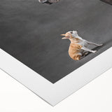 Rolled canvas wall art featuring a vibrant design of various dog breeds in a wild-life theme, showcasing intricate details and colors, perfect for animal lovers.