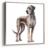 Framed wall art featuring a striking collection of wild animal designs, showcasing vibrant colors and intricate details, perfect for dog lovers and wildlife enthusiasts.