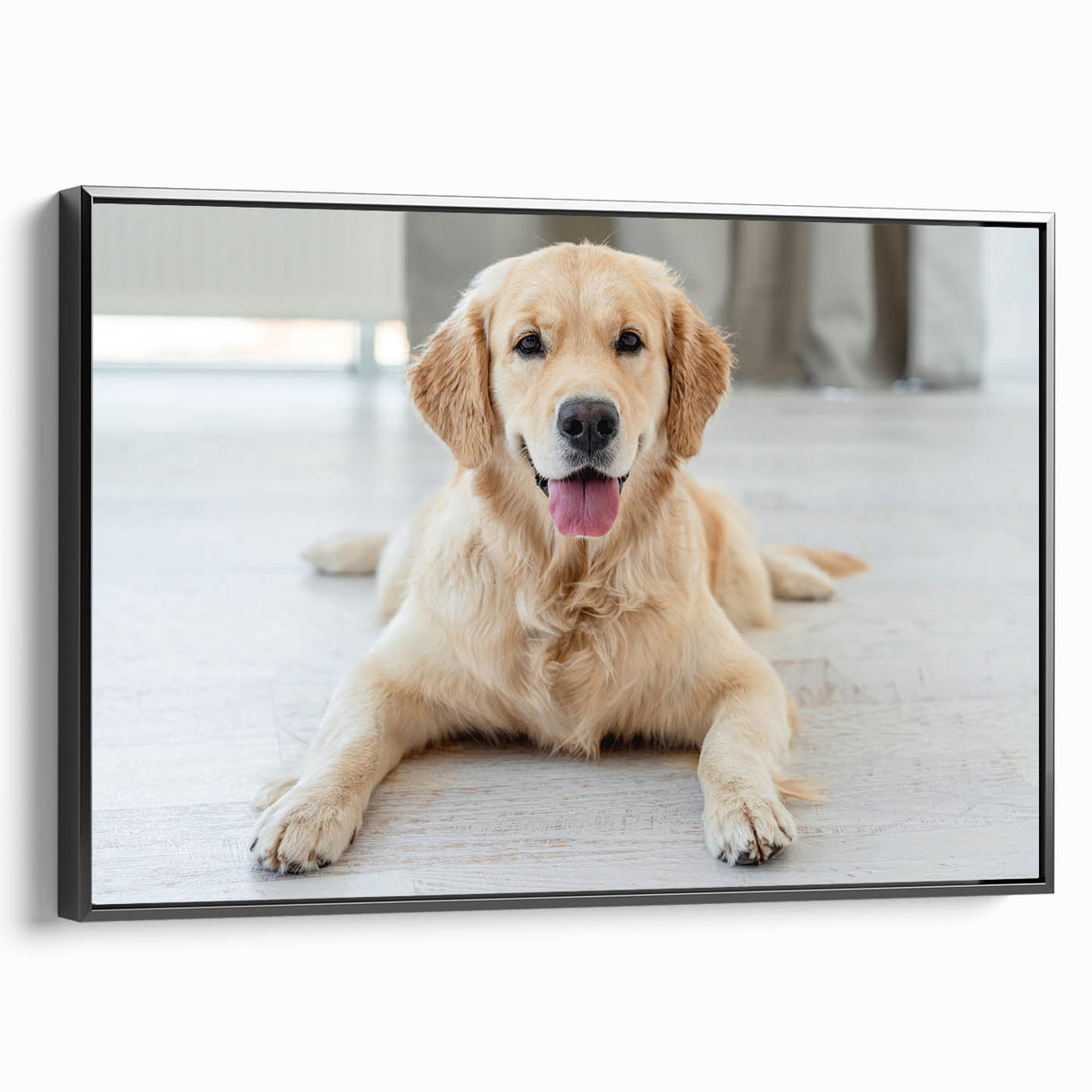 Framed wall art collection showcasing a stylish black design featuring dogs in a wild, natural setting, ideal for animal lovers and home decor enthusiasts.