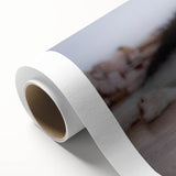 Rolled canvas artwork showcasing a vibrant design of various wild dogs in a natural setting, ideal for animal lovers and home decor enthusiasts, emphasizing bold colors and intricate details.