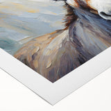 Donkey wall art design on rolled canvas, showcasing vibrant colors and intricate details, perfect for adding a touch of wildlife charm to any room decor.