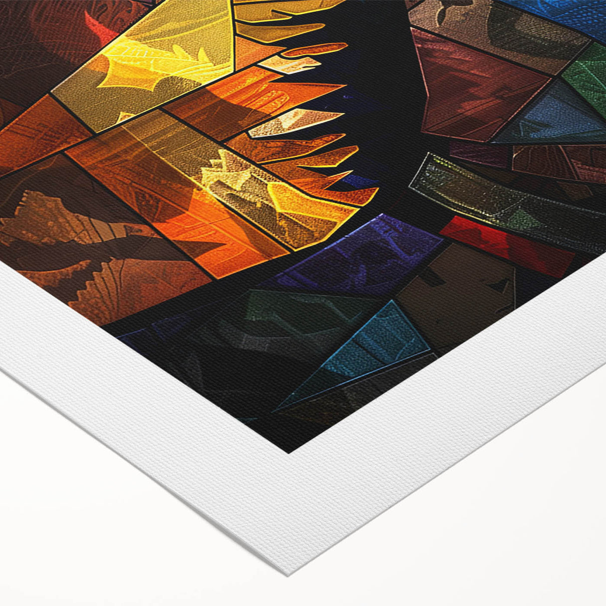 Rolled canvas wall art featuring a whimsical donkey design in vibrant colors, perfect for animal lovers. Ideal for home decor or children's rooms.