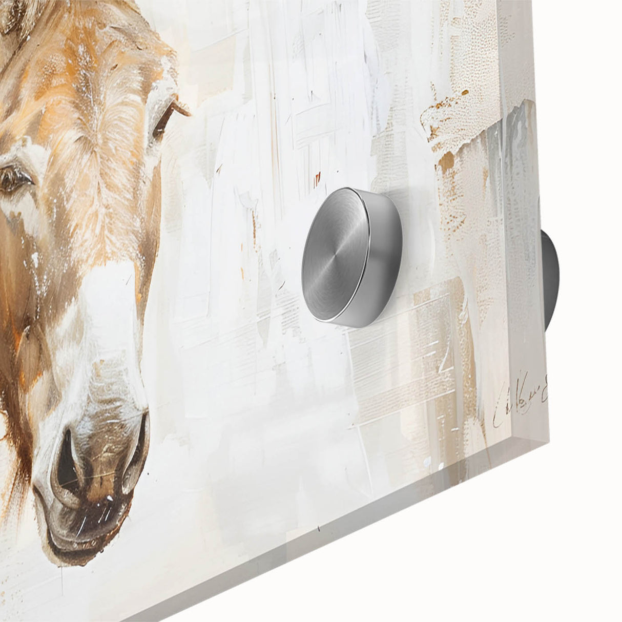 Close-up of a vibrant donkey wall art piece, showcasing intricate details and textures, designed for animal lovers and modern decor enthusiasts. Perfect for adding a touch of nature to any space.