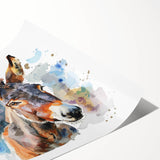Rolled print of a whimsical donkey design, showcasing vibrant colors and playful details, perfect for adding a lively touch to home decor. Ideal for animal lovers and art enthusiasts alike.