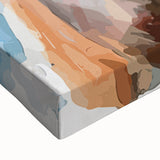 Close-up of a stretched canvas wall art featuring a vibrant donkey design, showcasing detailed textures and colors, perfect for animal lovers and home decor enthusiasts.