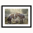 Black framed wall art featuring a whimsical donkey design, showcasing vibrant colors and intricate details, perfect for adding a touch of charm to any room.