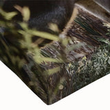 Close-up of a stretched canvas featuring a vibrant donkey design in a wild-life theme, showcasing rich colors and intricate details, perfect for animal art enthusiasts.
