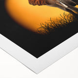 Rolled canvas showcasing a vibrant elephant design, part of a wildlife collection, featuring bold colors and intricate patterns, perfect for adding a touch of nature to home decor.