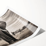 Stunning rolled wall art showcasing an elephant design in a vibrant, abstract style, perfect for animal lovers and home decor enthusiasts. Ideal for adding a touch of nature-inspired elegance to any space.