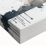 Close-up of a vibrant stretched canvas featuring a detailed elephant design, showcasing intricate textures and colors, perfect for wildlife-themed decor.