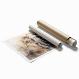 Elephant-themed wall art design printed on high-quality rolled canvas, showcasing intricate details and vibrant colors, perfect for adding a touch of wildlife decor to any space.