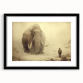 Elegant wall art featuring a stunning black-framed elephant design, perfect for animal lovers and home decor enthusiasts. Ideal for adding a touch of wildlife charm to any room.