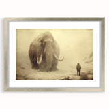 Elegant wall art featuring a stunning elephant design, framed with a silver matte finish, perfect for enhancing any wildlife-themed decor. Ideal for animal lovers and nature enthusiasts.