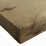 Close-up of a vibrant African elephant wall art design printed on stretched canvas, showcasing intricate details and textures, perfect for wildlife enthusiasts.