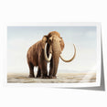 Elephant-themed wall art print featuring a vibrant, colorful design depicting African wildlife, presented in a rolled format for easy framing and display. Perfect for nature enthusiasts and home decor.