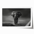 Elephant-themed wall art print showcasing a vibrant, stylized design of a majestic African elephant, perfect for nature lovers and home decor enthusiasts.