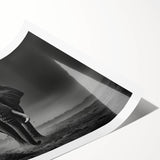 Elephant-themed wall art print showcasing vibrant colors and intricate designs, perfect for adding a touch of wildlife decor to any room. Rolled for easy framing.