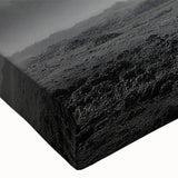 Close-up view of a vibrant elephant design on stretched canvas wall art, showcasing intricate details and rich colors, perfect for wildlife-themed decor.