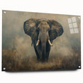 Acrylic wall art featuring a stunning side view of a vibrant elephant design, showcasing intricate details and colors, perfect for wildlife enthusiasts and home decor.
