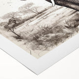 Rolled canvas artwork showcasing a vibrant African elephant design, featuring intricate details in earthy tones, ideal for wildlife enthusiasts and home decor.