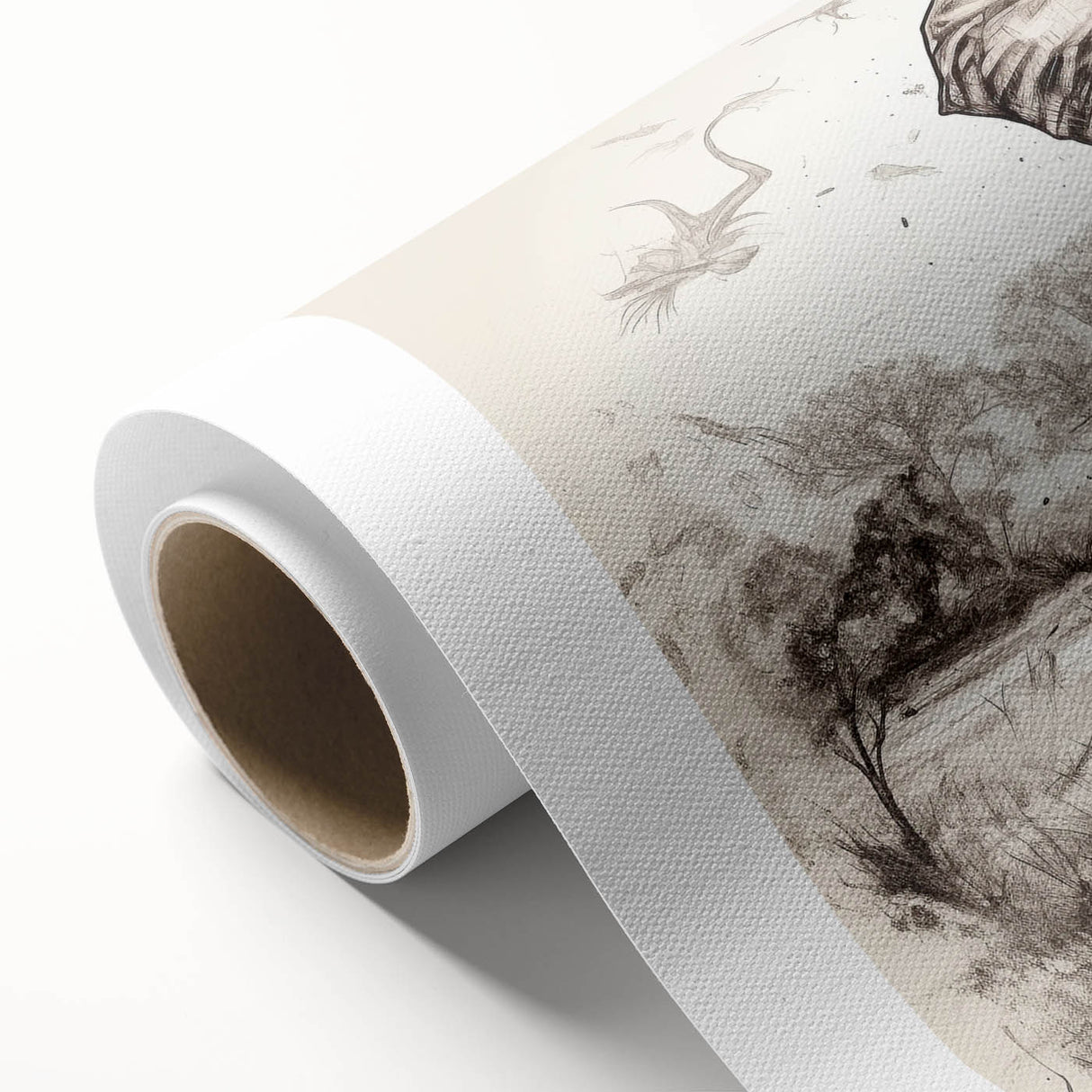 Elephant-themed wall art featuring a vibrant design with intricate details, printed on high-quality rolled canvas, ideal for home decor and wildlife enthusiasts.