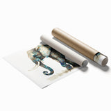 Elephant-themed wall art design featuring a vibrant, colorful illustration of an elephant in a natural setting, perfect for home decor or animal lovers.