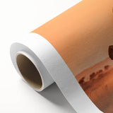 Elephant wall art design on rolled canvas, showcasing intricate details and vibrant colors, perfect for adding a touch of wildlife decor to any space.