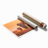 Elephant-themed wall art print showcasing a vibrant and detailed design of a majestic elephant amidst lush foliage, ideal for wildlife enthusiasts and home decor.