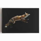 Vibrant stretched canvas artwork showcasing a detailed fox design with rich colors, ideal for enhancing home decor and animal-themed spaces.