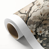 Vibrant rolled canvas artwork depicting a stylized fox in a woodland setting, showcasing intricate details and rich colors, ideal for nature-themed decor.