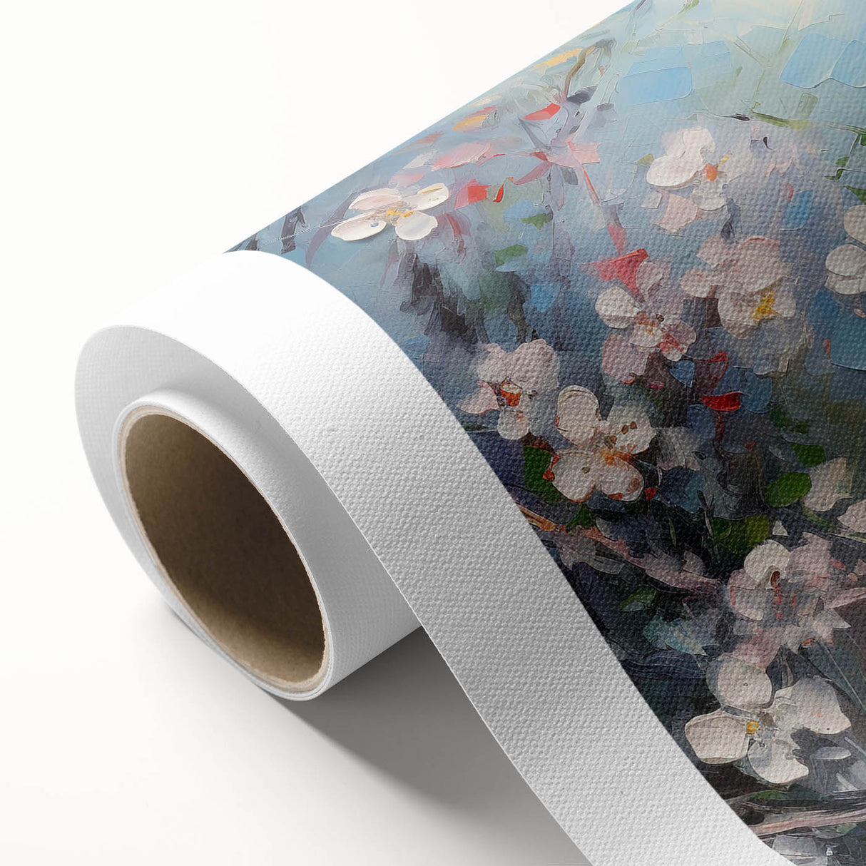 Vibrant rolled canvas showcasing a whimsical fox design from the "Animals of the Wild" collection, perfect for enhancing home decor with a playful touch.