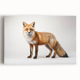 Vibrant stretched canvas wall art showcasing a detailed fox design, featuring rich colors and intricate patterns, perfect for animal lovers and home decor.