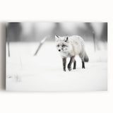 Stretched canvas wall art featuring a vibrant fox design set against a natural background, ideal for wildlife enthusiasts and home decor accents.