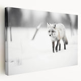 Stretched canvas wall art showcasing a vibrant fox design in a wild setting, featuring rich colors and detailed textures, perfect for nature-themed decor.