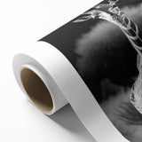 Vibrant rolled canvas wall art featuring a striking giraffe design, showcasing intricate details and rich colors, perfect for wildlife enthusiasts and home decor.