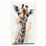 Acrylic wall art featuring a side view of a giraffe design, showcasing vibrant colors and intricate details, perfect for adding a wild-life theme to any room decor.