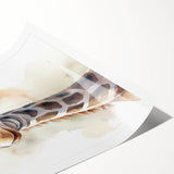 Vibrant giraffe wall art design featuring intricate patterns and bold colors, perfect for adding a touch of wildlife-inspired decor to any space.