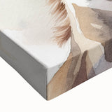 Close-up of a vibrant giraffe wall art design on stretched canvas, showcasing intricate details and colors, perfect for home decor or wildlife enthusiasts.