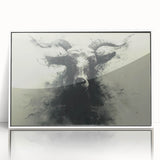 Framed wall art featuring a stylish goat design from the 'A Wild Life' collection, showcasing vibrant colors and modern aesthetics, perfect for animal lovers' decor.
