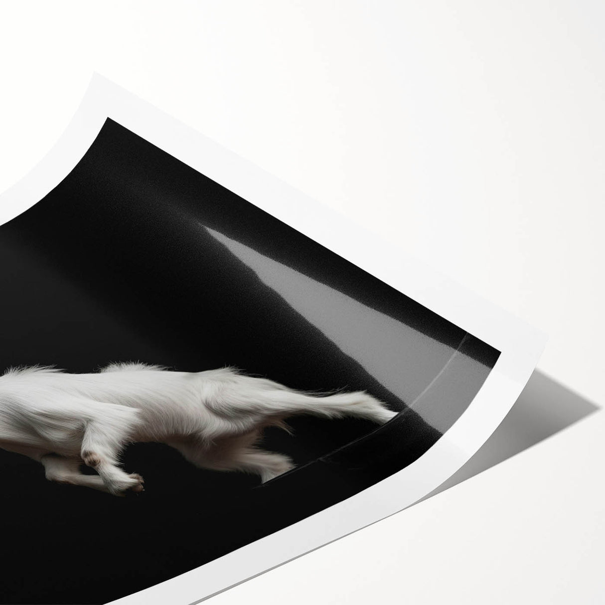 Rolled print showcasing a vibrant goat design from the 'Animals: A Wild Life' collection, featuring bold colors and intricate details, ideal for animal lovers.