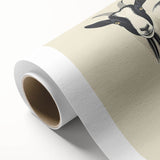 Rolled canvas art featuring a vibrant goat design, showcasing intricate details and colors, perfect for animal lovers and home decor enthusiasts. Ideal for adding a unique touch to any space.
