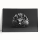 Stretched canvas wall art featuring a whimsical hedgehog design, showcasing vibrant colors and intricate details, perfect for adding a playful touch to any room.