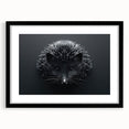 Hedgehog-themed wall art collection featuring a black frame and mat, showcasing a whimsical wildlife design perfect for animal lovers and modern decor.